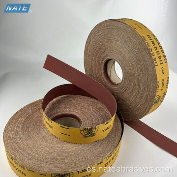 Rollo de papel de lija de tela abrasiva para muebles de madera
